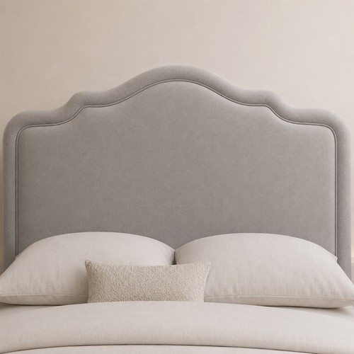 Curved headboard arched plush - arched,