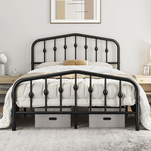 4ft6 double bed - bed, with
