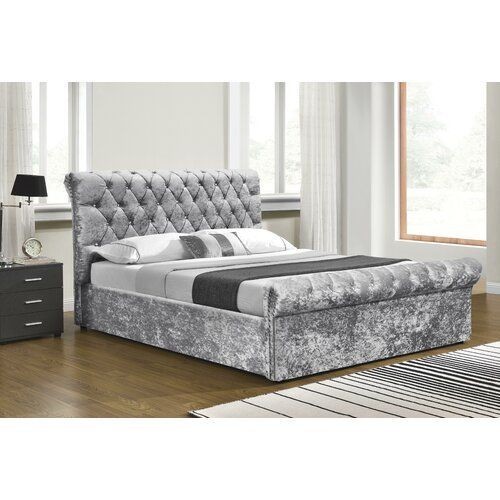 Chesterfield sleigh bed frame - sleigh,