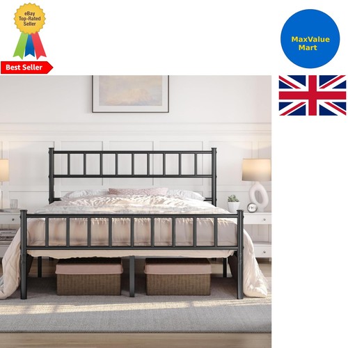Sturdy 4ft6 metal - metal, bed