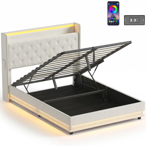 4ft6 double bed frame - bed,