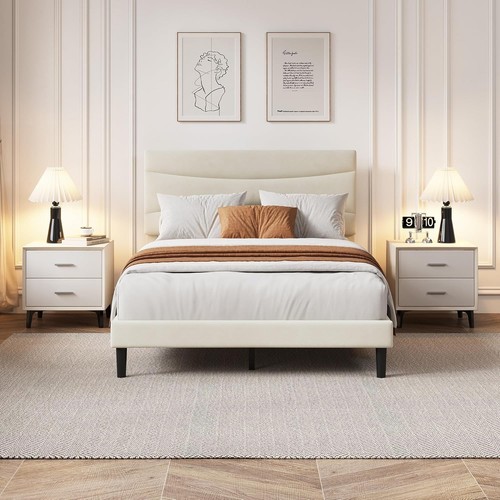 4ft6 upholstered double - 4ft6, bed