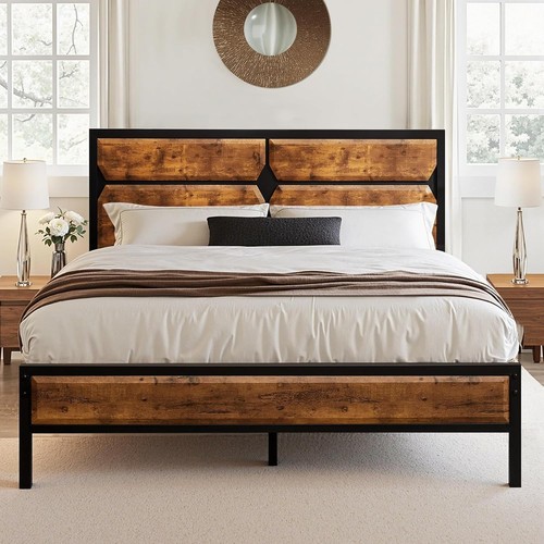 Vecelo 4ft6 bed frame - frame, double
