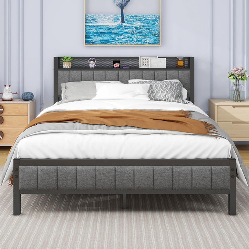 4ft6 double bed frame with - bed,