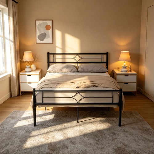 4ft small double bed - small, frame