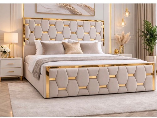 Luxury gold trim - gold, upholstered