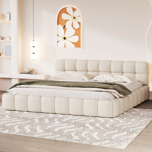 Upholstered 4ft6 double bed - upholstered,