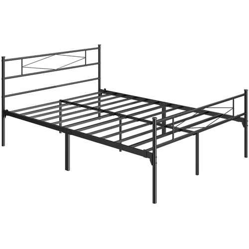 Homcom 4ft6 double metal bed - double,