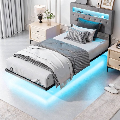 4ft6 floating double bed frame - double,