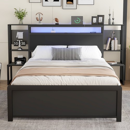 4ft6 double bed frame - 4ft6, metal