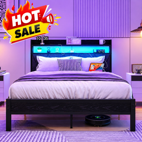 4ft6 double size bed frame - size,