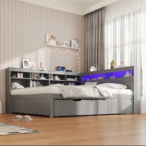 4ft6 double bed frame - 4ft6,