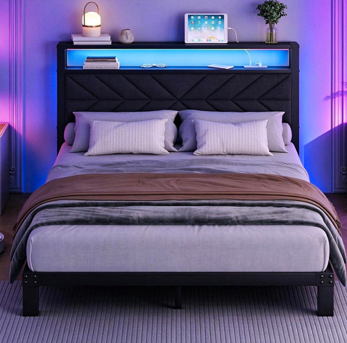 4ft6 double bed frame - double, with