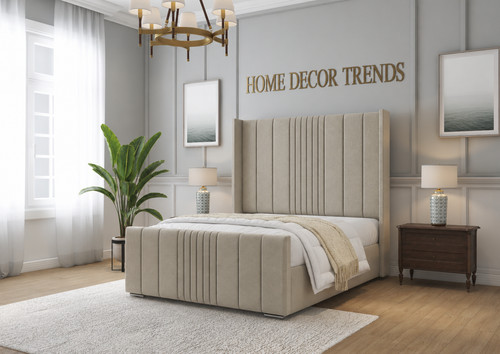 Panel winged bed frame ottoman - panel,