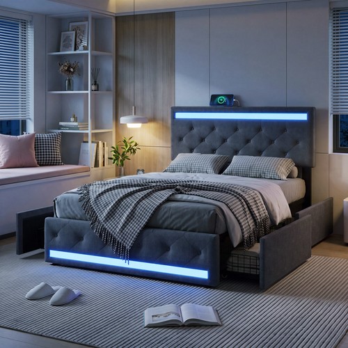 4ft6 double bed - double, frame