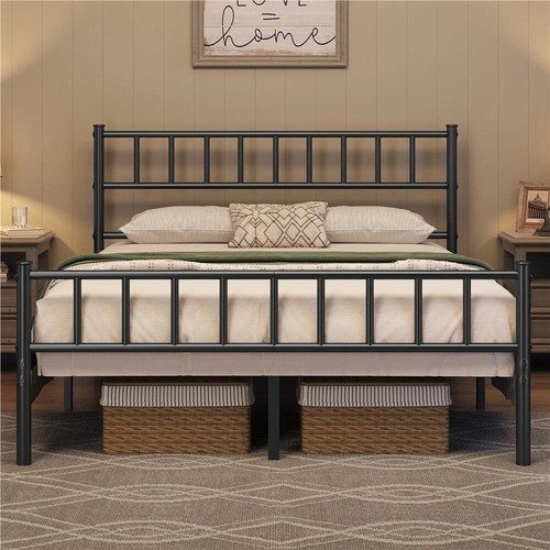 4ft6 double metal bed - double, frame
