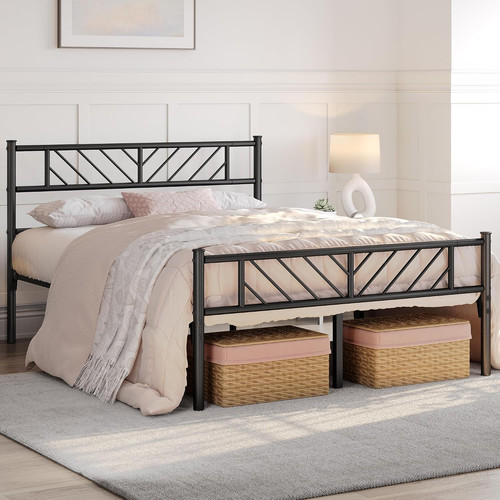 Heavy duty black 4ft6 double - heavy,