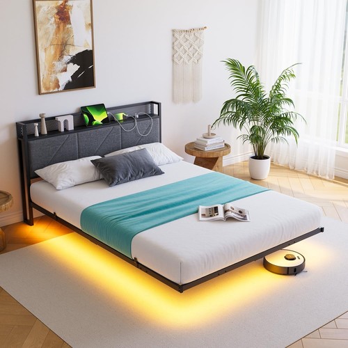 Floating double bed - frame, 4ft6