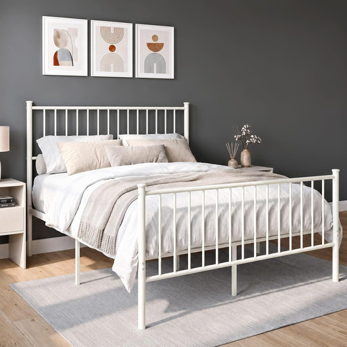 Double bed frame - metal, 4ft6