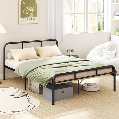 Single double metal bed frame - bed,