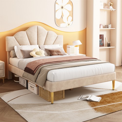 Fabric upholstered platform - fabric,